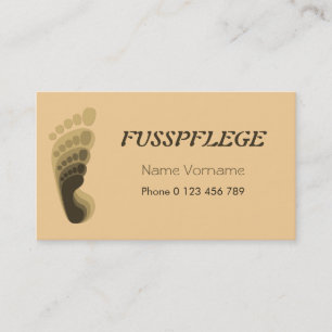 fusspflege visitenkarte