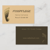 fusspflege visitenkarte (Vorne/Hinten)