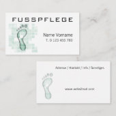 fusspflege visitenkarte (Vorne/Hinten)