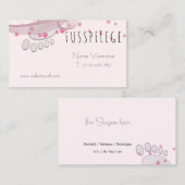 fußpflege visitenkarte (Vorne/Hinten)