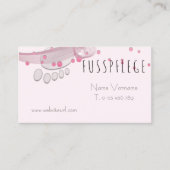 fußpflege visitenkarte (Vorderseite)