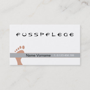 fusspflege visitenkarte