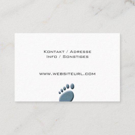 fusspflege visitenkarte (Rückseite)