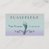 fußpflege visitenkarte (Vorderseite)