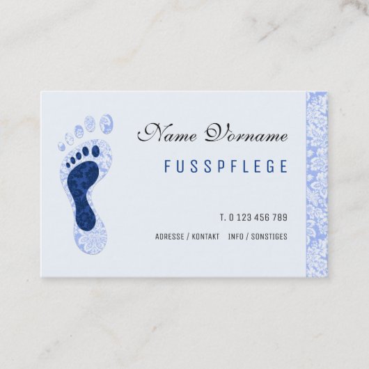 fusspflege visitenkarte (Vorderseite)