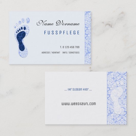 fusspflege visitenkarte (Vorne/Hinten)
