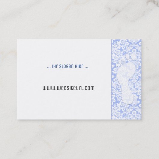 fusspflege visitenkarte (Rückseite)