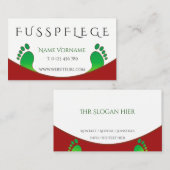 fußpflege visitenkarte (Vorne/Hinten)