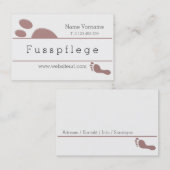 fusspflege visitenkarte (Vorne/Hinten)