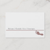 fusspflege visitenkarte (Rückseite)