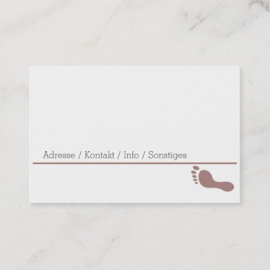 fusspflege visitenkarte (Rückseite)