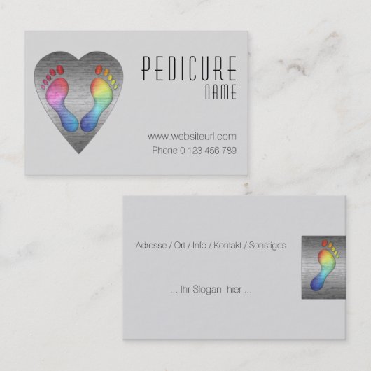 fusspflege visitenkarte (Vorne/Hinten)
