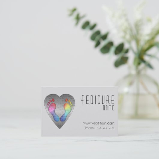 fusspflege visitenkarte (Stehend Vorderseite)