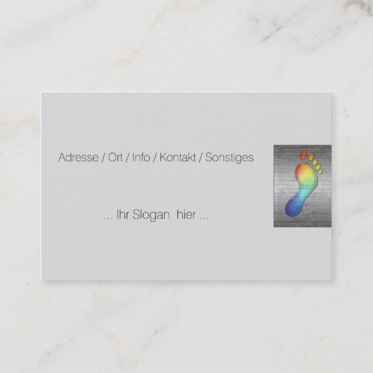 fusspflege visitenkarte (Rückseite)