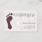 fusspflege visitenkarte (Vorderseite)