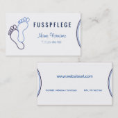 fußpflege visitenkarte (Vorne/Hinten)