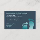 Fußpflege-Visitenkarte Visitenkarte (Rückseite)