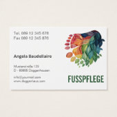 Fußpflege Visitenkarten (Rückseite)