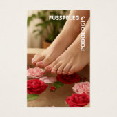 Fußpflege Visitenkarten (Vorderseite)