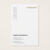 Fußpflege Visitenkarten (Rückseite)