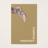Fußpflege Visitenkarten (Vorderseite)
