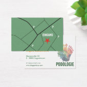 Fußpflegende Podologie Visitenkarten (Schreibtisch)