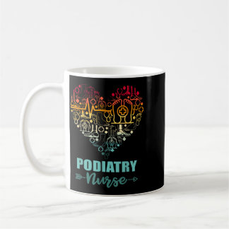 Fußpfleger Krankenschwester Herz Lustig Vintage Fu Kaffeetasse