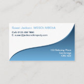 Fußpfleger-Visitenkarte Visitenkarte (Rückseite)