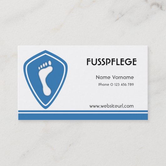 fusspglege visitenkarte (Vorderseite)