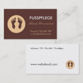 fusspglege visitenkarte (Vorne/Hinten)