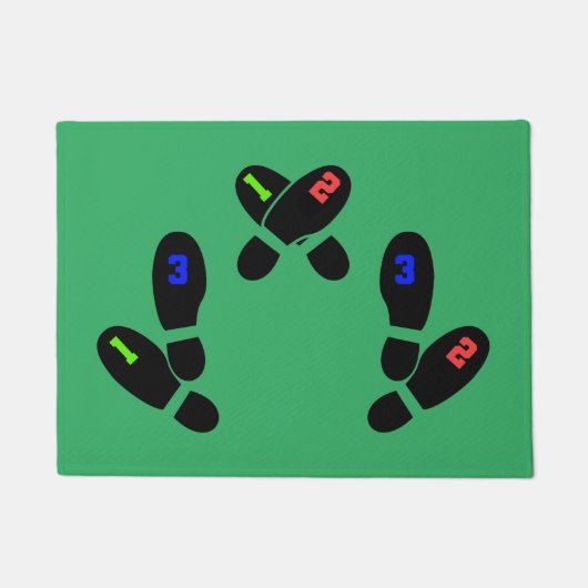Fußplatzierungsmatte (Jugendgröße) 18x24 Fußmatte (Vorderseite)