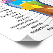 Fußreflexologie 15x9" poster (Ecke)