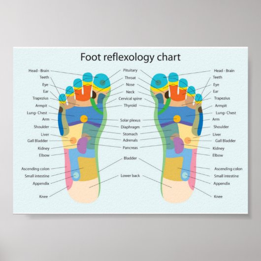 Fußreflexologie-7x5" Poster (Vorne)