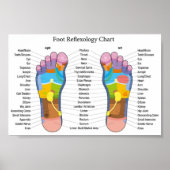 Fußreflexologie: 8x5" poster (Vorne)