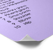 Fußreflexologie Poster (Ecke)