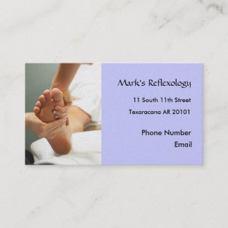 Fußreflexology-Fotogeschäftskarte Terminkarte