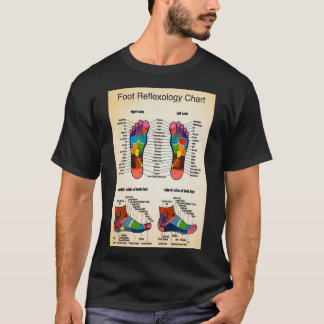 Fußreflexzonendiagramm 2 T-Shirt