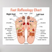 Fußreflexzonenmassage 12x10" poster (Vorne)
