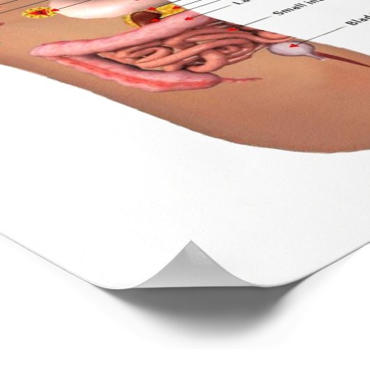 Fußreflexzonenmassage 12x12" poster (Ecke)