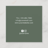 Fußreflexzonenmassage WELLNESS-CENTER Massage Ther Quadratische Visitenkarte (Rückseite)