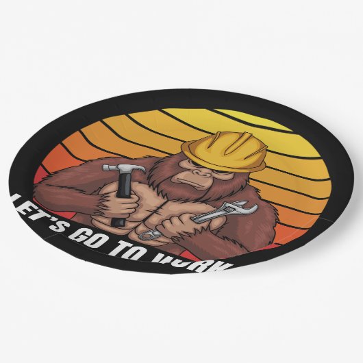 Fußsohle mit Helmstraffer Pappteller (Schrägansicht)