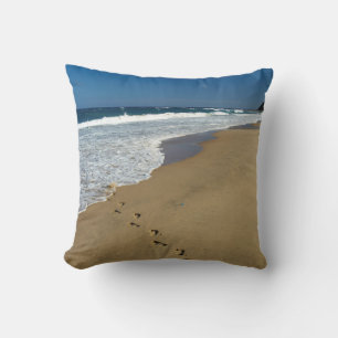 Fußspuren am Strand, Mabibi, Thongaland Kissen