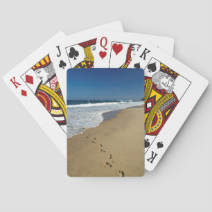 Fußspuren am Strand, Mabibi, Thongaland Spielkarten