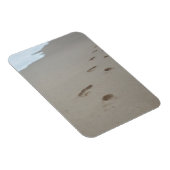 Fußspuren am Strand von Mosambik Magnet (Rechte Seite)