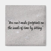 Fußspuren auf dem Sand Magnet (Vorne)