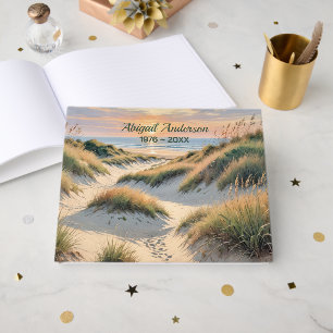Fußspuren auf Stranddüne Gästebuch