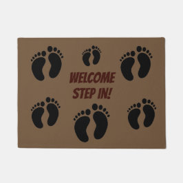 Fußspuren Begrüßungsmatte Fußmatte