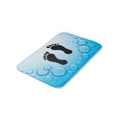Fußspuren Design Bath Mat Badematte (Schrägansicht)