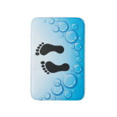 Fußspuren Design Bath Mat Badematte (Vorderseite Vertikal)