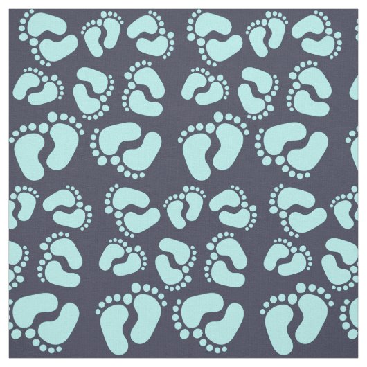 Fußspuren Fussabdrücke Baby Füßchen Stoffmuster Stoff (Muster)